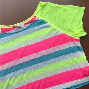 Forever 21 neon crop top